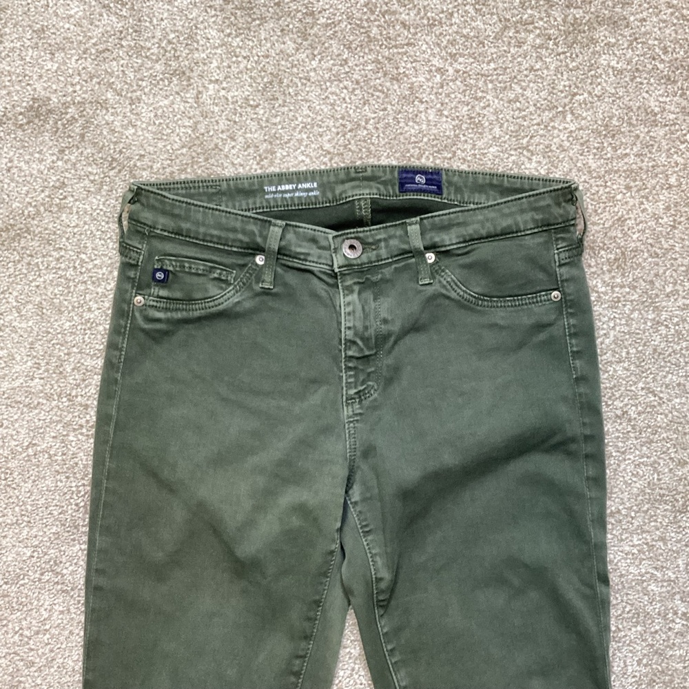 AG The Abbey Sateen Mid-Rise Skinny Ankle Jeans Anthropologie Leg Lengthening 27 - Picture 5 of 10